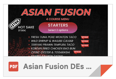 Asian Fusion 95 à 129 €
